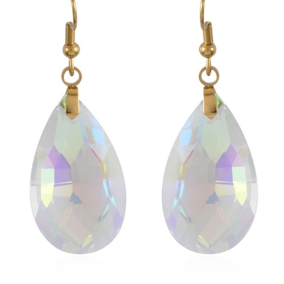 NWT Simulated Mercury Topaz Earrings and Pendant Necklace - Picture 9 of 12